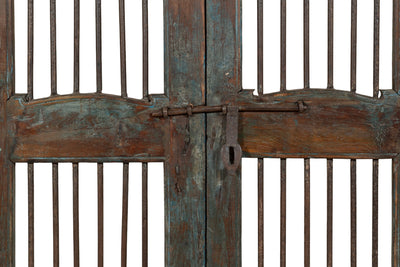 Biscottini Porta portone in legno massello e ferro da interno o da esterno vecchia e antica medievale