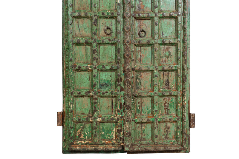 Biscottini Porta portone in legno massello e ferro da interno o da esterno vecchia e antica medievale