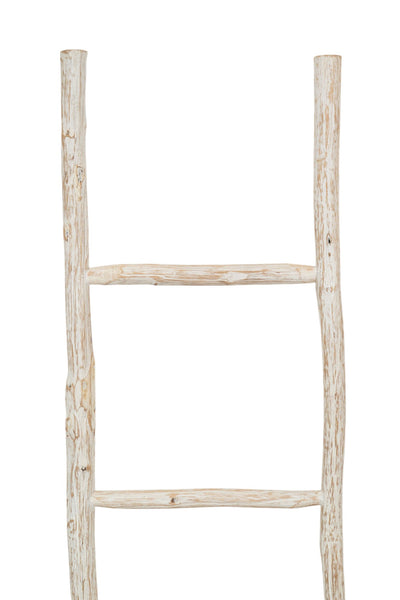 Biscottini Scala portasciugamani in legno finitura bianca