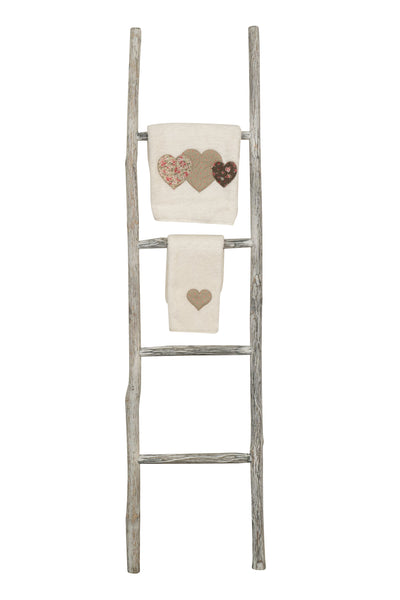 Biscottini Scala portasciugamani in legno finitura nera