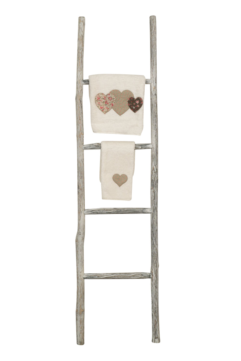 Biscottini Scala portasciugamani in legno finitura nera