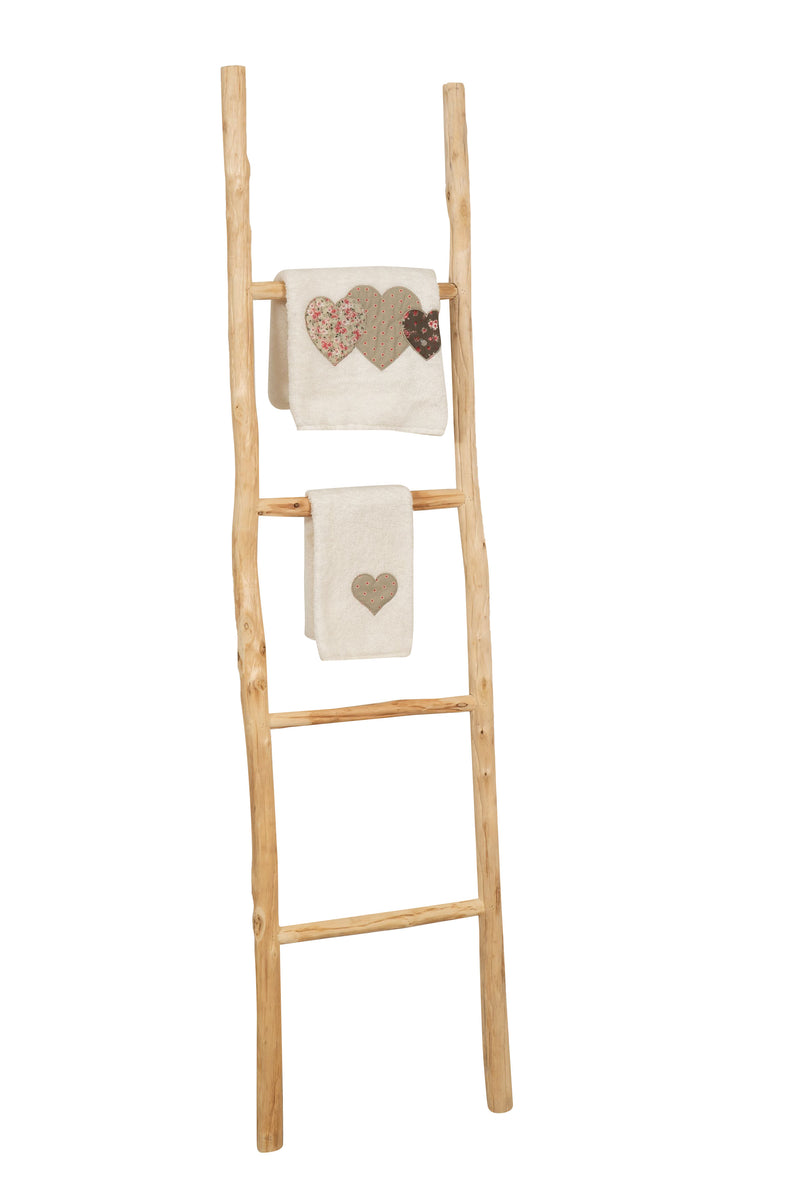 Biscottini Scala portasciugamani in legno finitura naturale