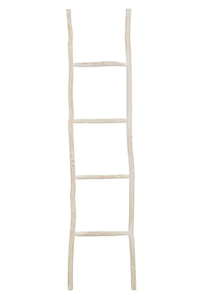 Biscottini Scala portasciugamani in legno finitura bianca