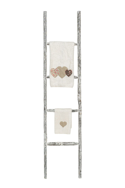 Biscottini Scala portasciugamani in legno finitura nera