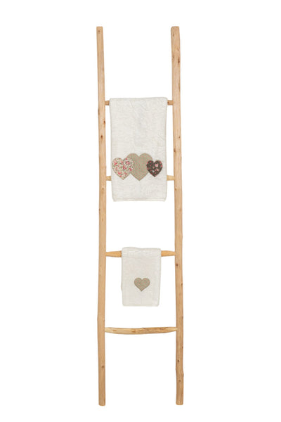 Biscottini Scala portasciugamani in legno finitura naturale