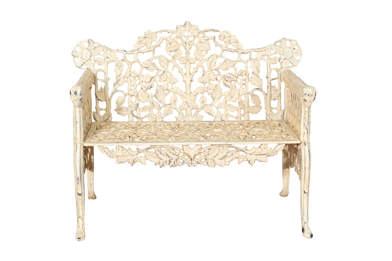 Biscottini Panchina Liberty in ghisa finitura anticata Molto robusta, stabile Offerta