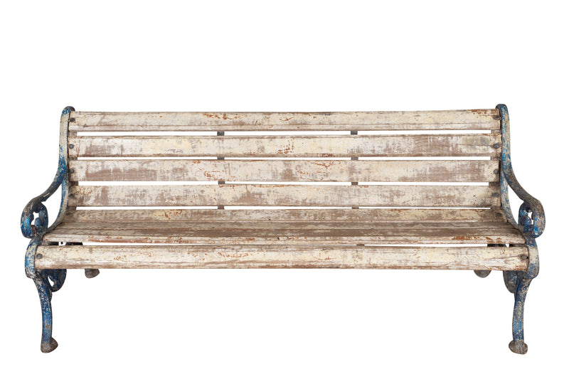 Biscottini Panchina in legno massiccio e ghisa Molto robusta stabile Offerta Speciale