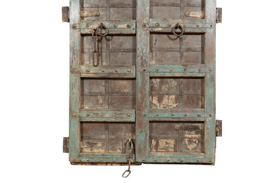 Biscottini Porta portone in legno massello e ferro da interno o da esterno vecchia e antica medievale