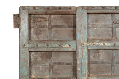 Biscottini Porta portone in legno massello e ferro da interno o da esterno vecchia e antica medievale