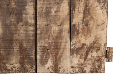 Biscottini Porta portone in legno massello e ferro da interno o da esterno vecchia e antica medievale