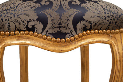 Biscottini Sedia poltroncina stile francese Luigi XVI in legno massello di faggio