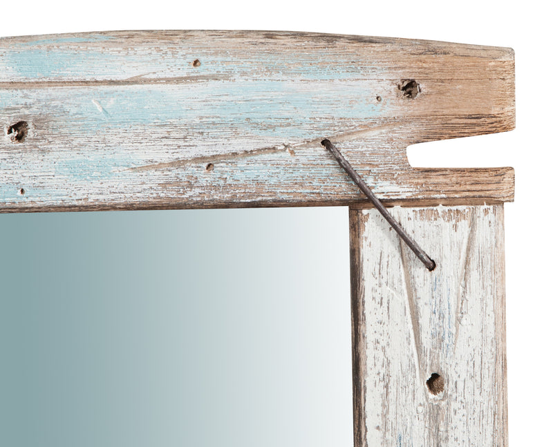 Biscottini Specchio da parete in legno massello L60xPR3,5xH60 cm.