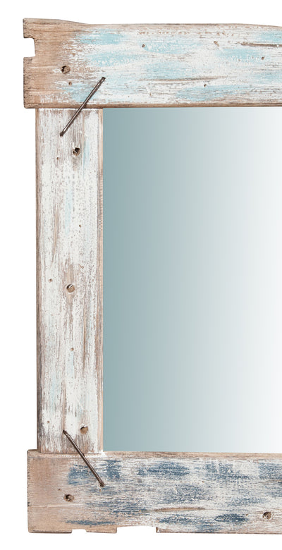 Biscottini Specchio da parete in legno massello L60xPR3,5xH60 cm.