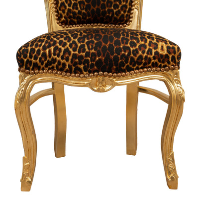 Biscottini Sedia poltrona stile francese Luigi XVI in legno massello di faggio