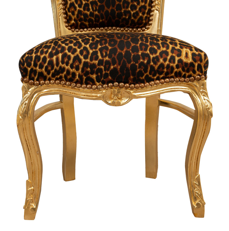 Biscottini Sedia poltrona stile francese Luigi XVI in legno massello di faggio