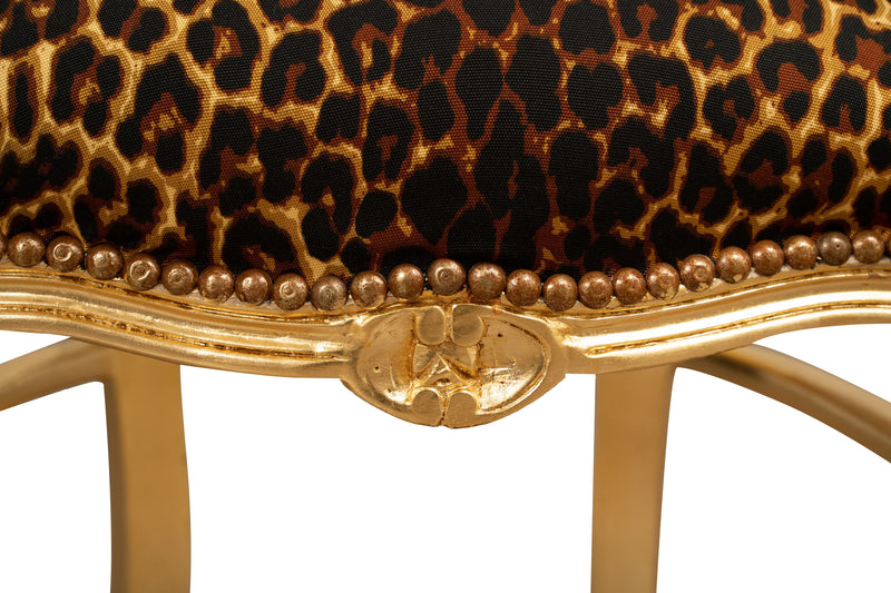 Biscottini Sedia poltrona stile francese Luigi XVI in legno massello di faggio