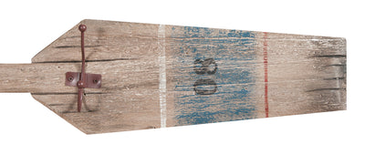 Biscottini Attaccapanni da parete a forma di remo in legno massello L116,5XPR6,5XH15 cm