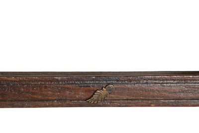 Biscottini Finestra finestrina grata in legno massello e in ferro antica e vecchia medievale con telaio da interno o da esterno