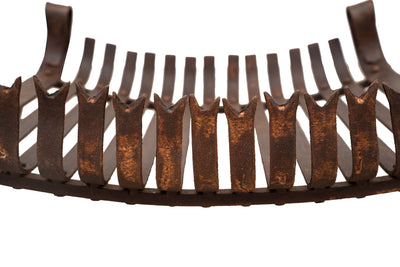 Biscottini Braciere in ferro battuto lavorato a mano L64XPR48XH30 cm