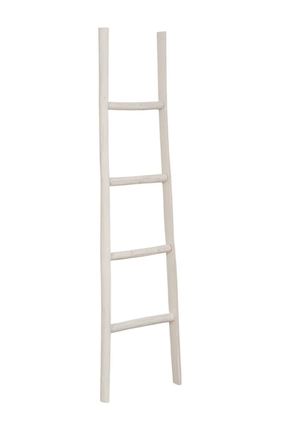 Biscottini Scala portasciugamani in legno finitura bianca anticata