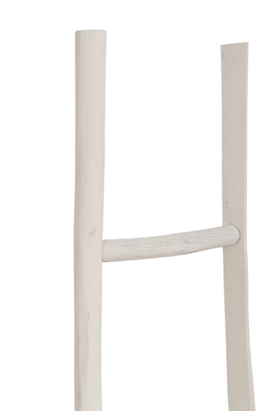 Biscottini Scala portasciugamani in legno finitura bianca anticata