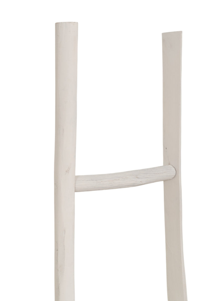 Biscottini Scala portasciugamani in legno finitura bianca anticata