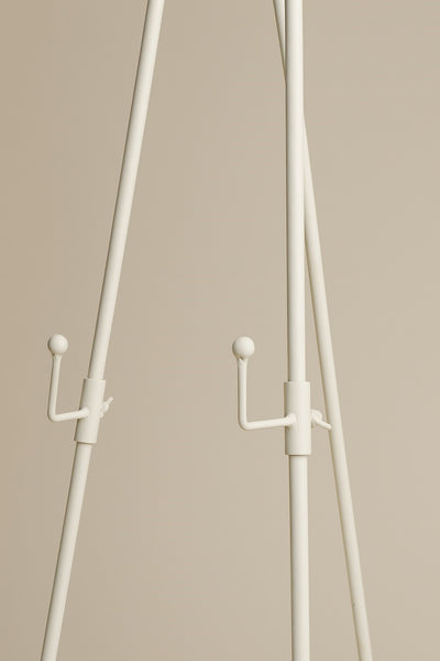 Biscottini Portaquadro in ferro battuto finitura bianca anticata L53xPR96xH150 cm Elegante