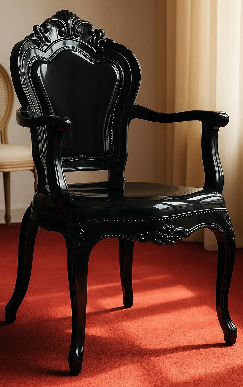 Biscottini Sedia da pranzo in policarbonato con braccioli