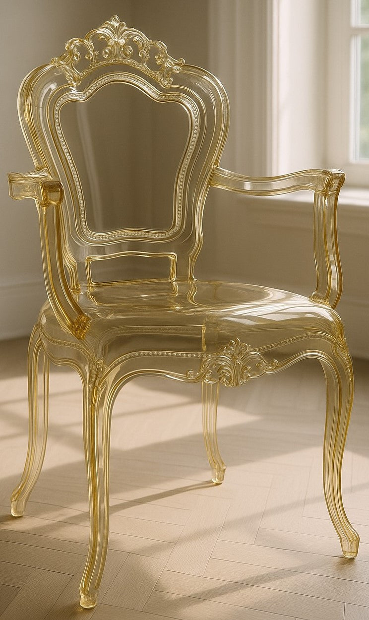 Biscottini Sedia da pranzo in policarbonato con braccioli