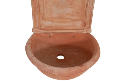 Biscottini Fontana a muro da parete da appendere in Terracotta 100% Made in Italy interamente Lavorata a Mano