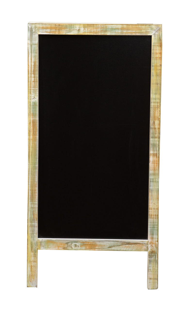 Biscottini LAVAGNA DA TERRA BIFACCIALE CON CORNICE IN LEGNO L50XPR4,5XH100 CM