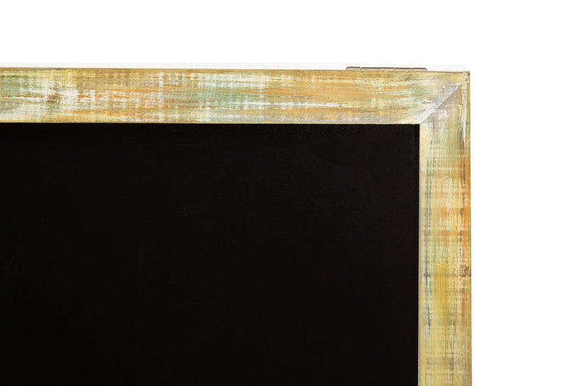 Biscottini LAVAGNA DA TERRA BIFACCIALE CON CORNICE IN LEGNO L50XPR4,5XH100 CM