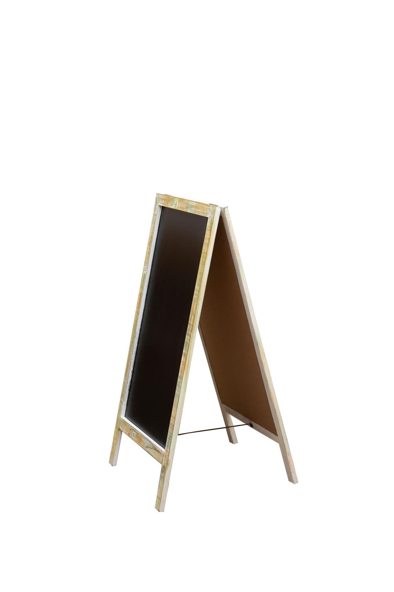 Biscottini LAVAGNA DA TERRA BIFACCIALE CON CORNICE IN LEGNO L50XPR4,5XH100 CM