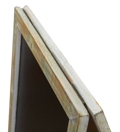 Biscottini LAVAGNA DA TERRA BIFACCIALE CON CORNICE IN LEGNO L50XPR4,5XH100 CM