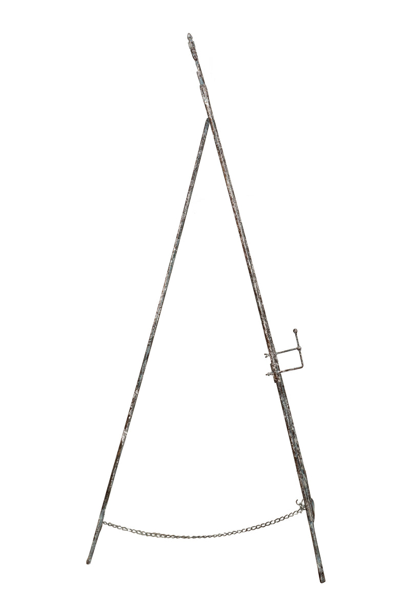 Biscottini Portaquadro in ferro battuto finitura ruggine anticata L53xPR96xH150 cm