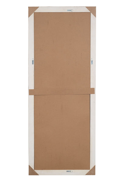 Biscottini Specchio Specchiera da parete e appendere verticale/orizzontale L72xPR4xH180 cm finitura foglia oro anticato.