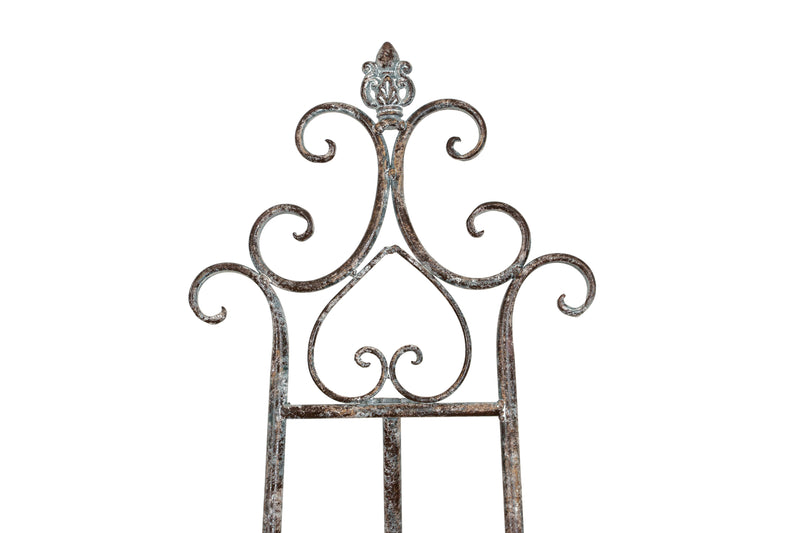 Biscottini Portaquadro in ferro battuto finitura ruggine anticata L53xPR96xH150 cm