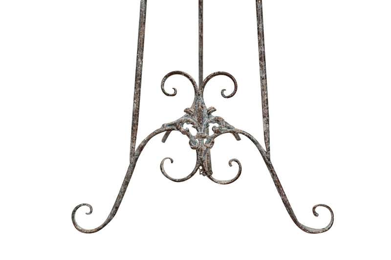 Biscottini Portaquadro in ferro battuto finitura ruggine anticata L53xPR96xH150 cm