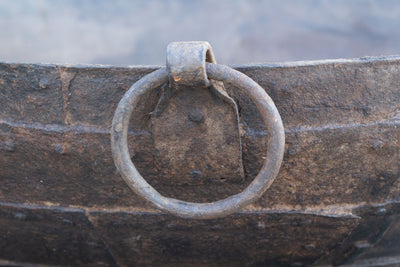 Biscottini VECCHIO CONTENITORE IN FERRO BATTUTO