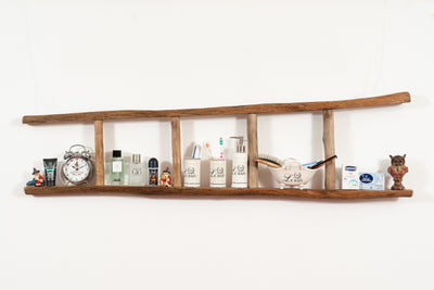 Biscottini Scala portasciugamani in legno finitura naturale