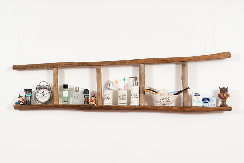 Biscottini Scala portasciugamani in legno finitura naturale