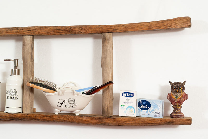 Biscottini Scala portasciugamani in legno finitura naturale