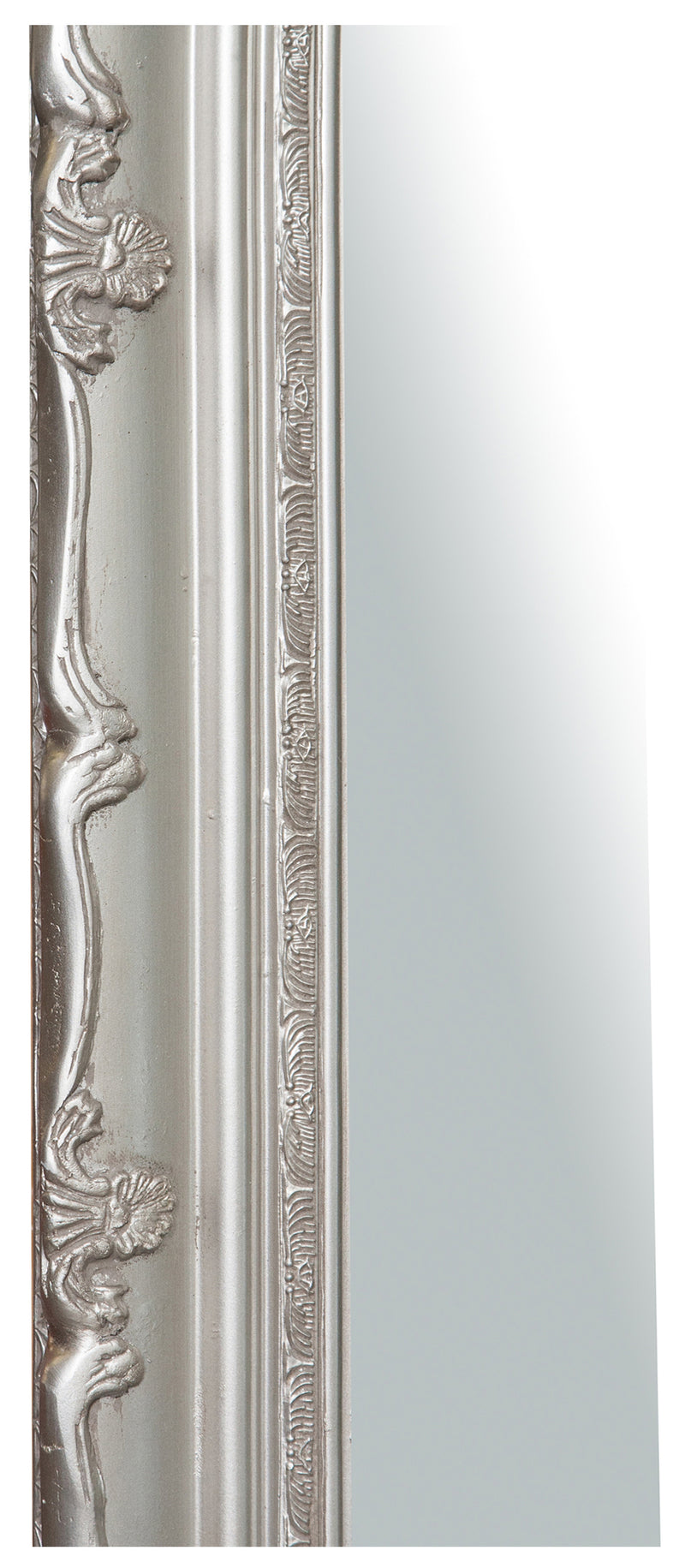 Biscottini Specchiera da appendere verticale/orizzontale finitura foglia argento anticato.