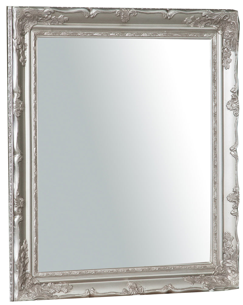 Biscottini Specchiera da appendere verticale/orizzontale finitura foglia argento anticato.