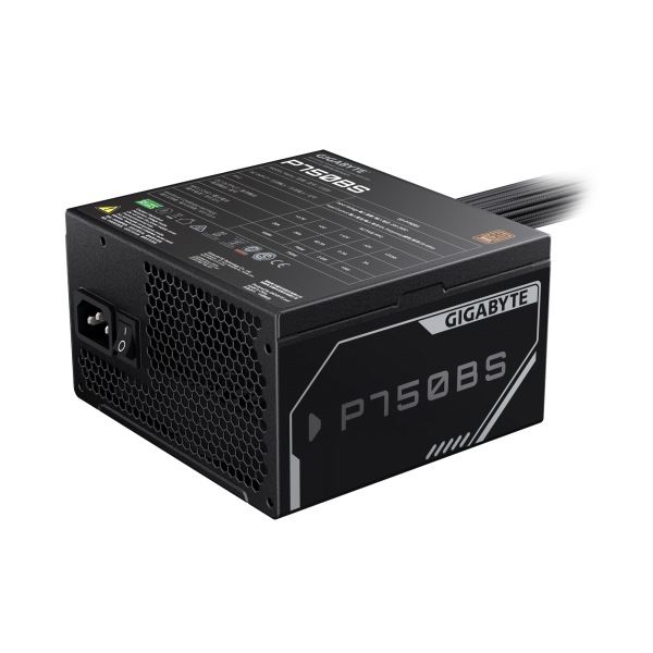 GIGABYTE P750BS Alimentatore - PCI-E 6+2 Pin x 4, 80 PLUS Bronze, Ventola da 120 mm, Compatibile con ATX, Spina EU