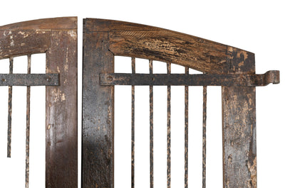 Biscottini Porta portone in legno massello e ferro da interno o da esterno vecchia e antica medievale