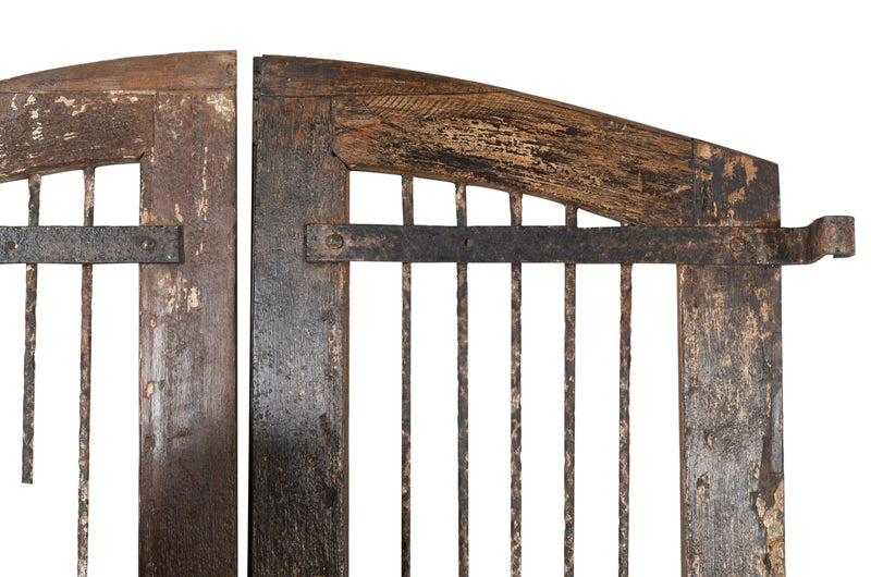 Biscottini Porta portone in legno massello e ferro da interno o da esterno vecchia e antica medievale