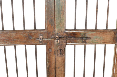 Biscottini Porta portone in legno massello e ferro da interno o da esterno vecchia e antica medievale