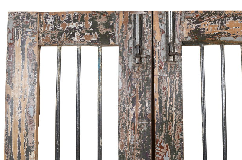 Biscottini Porta portone in legno massello e ferro da interno o da esterno vecchia e antica medievale