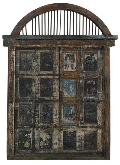 Biscottini Porta portone in legno massello e ferro da interno o da esterno vecchia e antica medievale